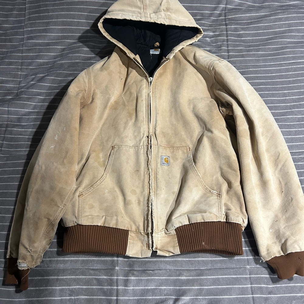 Carhartt Thrashed Vintage Mens Coat Large